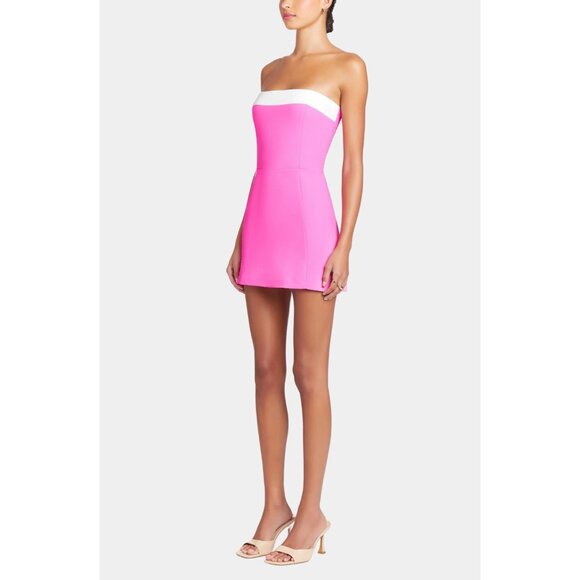 Amanda Uprichard Kerry Skort Romper in Aster & Ivory Large New Womens Dress - Picture 14 of 15